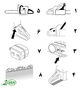 chain saw safety systems+ سیستم های ایمنی اره زنجیری