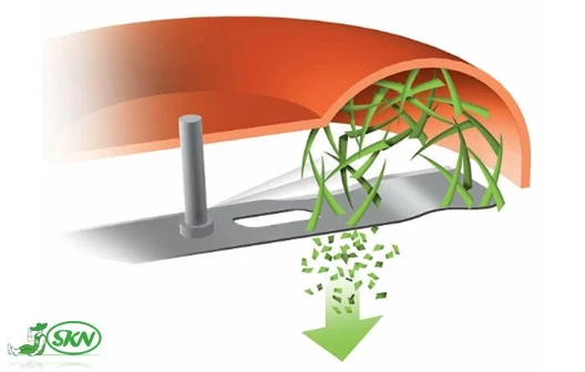 rotary lawnmower + تیغه روتاری چمن زن معمولی