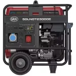 نمای کنار ژنراتور برق SKN SGLNGT23000E سه گانه سوز 17kw