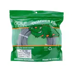 نخ چهارگوش مارپیچ 5mm- 15M تیتانیوم - Golf garden